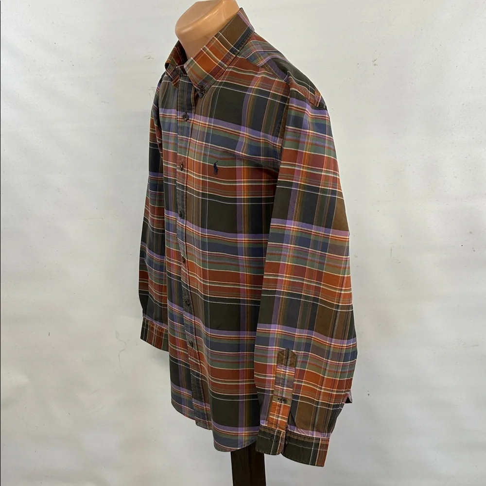 Ralph Lauren long sleeve button down collar shirt.  L - Picture 5 of 7